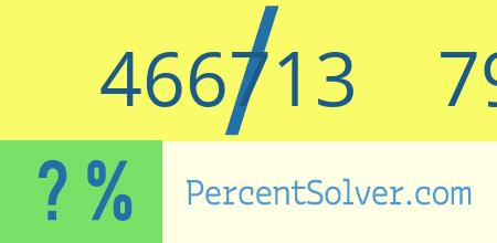 What is 466713 out of 791052 as a percentage ? 466713 out of 791052 as a percent