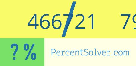 What is 466721 out of 791055 as a percentage ? 466721 out of 791055 as a percent
