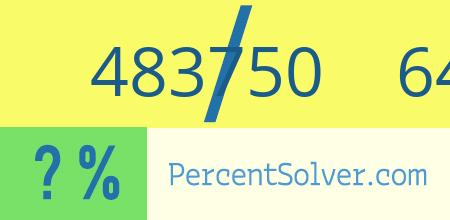 483750 out of 645000 as a percent