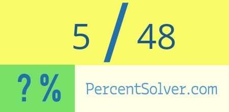 5 out of 48 as a percent