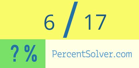 6 out of 17 as a percent